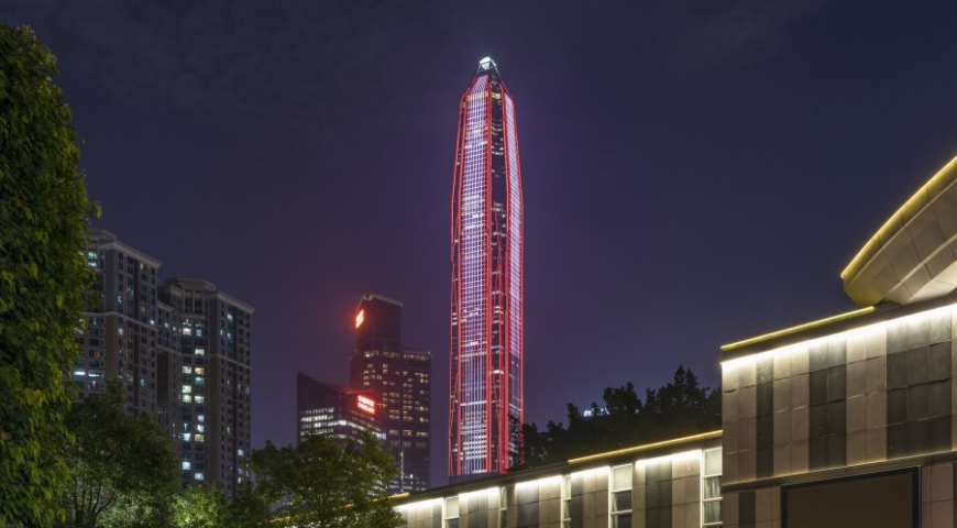 600meters high rise building! Shenzhen’s tallest building-Ping An International Finance Centre Facade Lighting